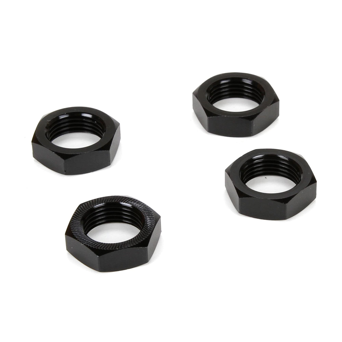Losi LOS252051 Wheel Nut, Black (4): MTXL