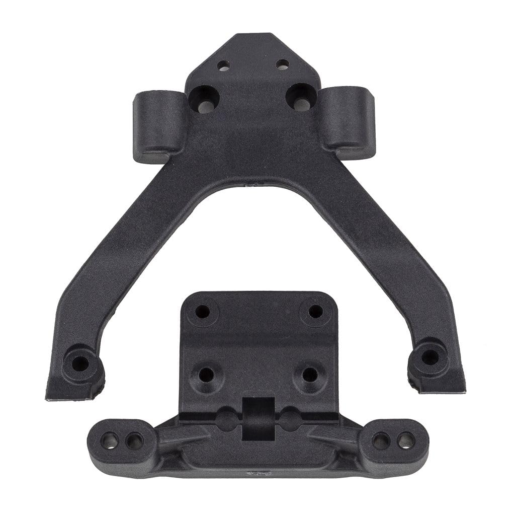 Team Associated 71183 RC10B6.4 FT Front Top Plate and Ballstud Mount, Angled