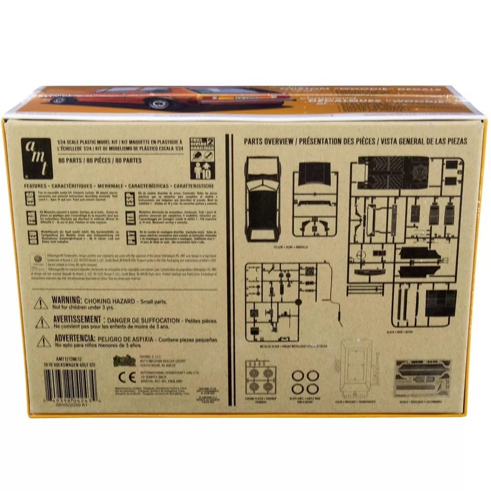 AMT 1213M 1/25 1978 Volkswagen Golf GTI Model Kit