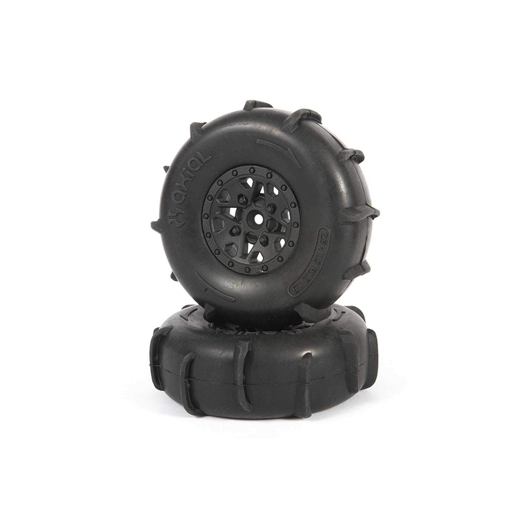 Axial AXI41000 ST28 Razor FR / Paddle RR Tire Set : Yeti Jr.