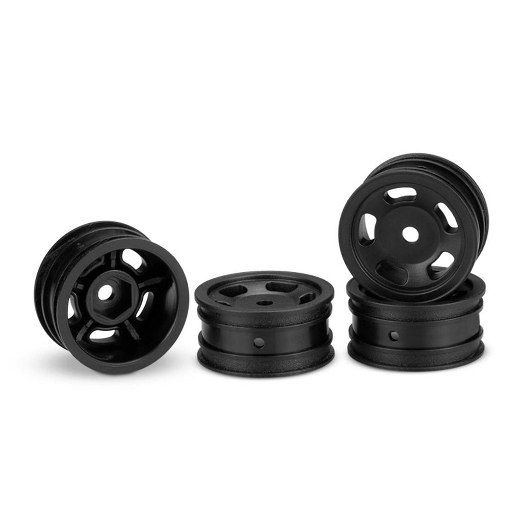 J-Concepts 3431B Glide 5, Axial SCX24, 1" Wheel, Black (4)