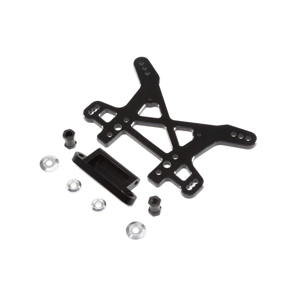 Losi LOS354005 Shock Tower, Rear, Black, Aluminum: DBXL, MTXL