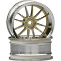 HPI Racing 3299 Work XSA 02C Wheel 26mm Chrome/Gold (9mm Offset)