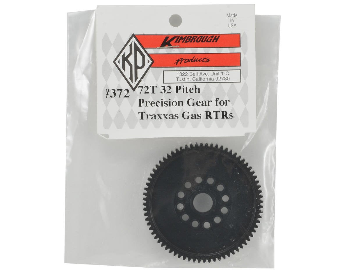 Kimbrough KIM372 Spur Gear 72T/Tooth: Traxxas Nitro Rustler & Nitro Stampede