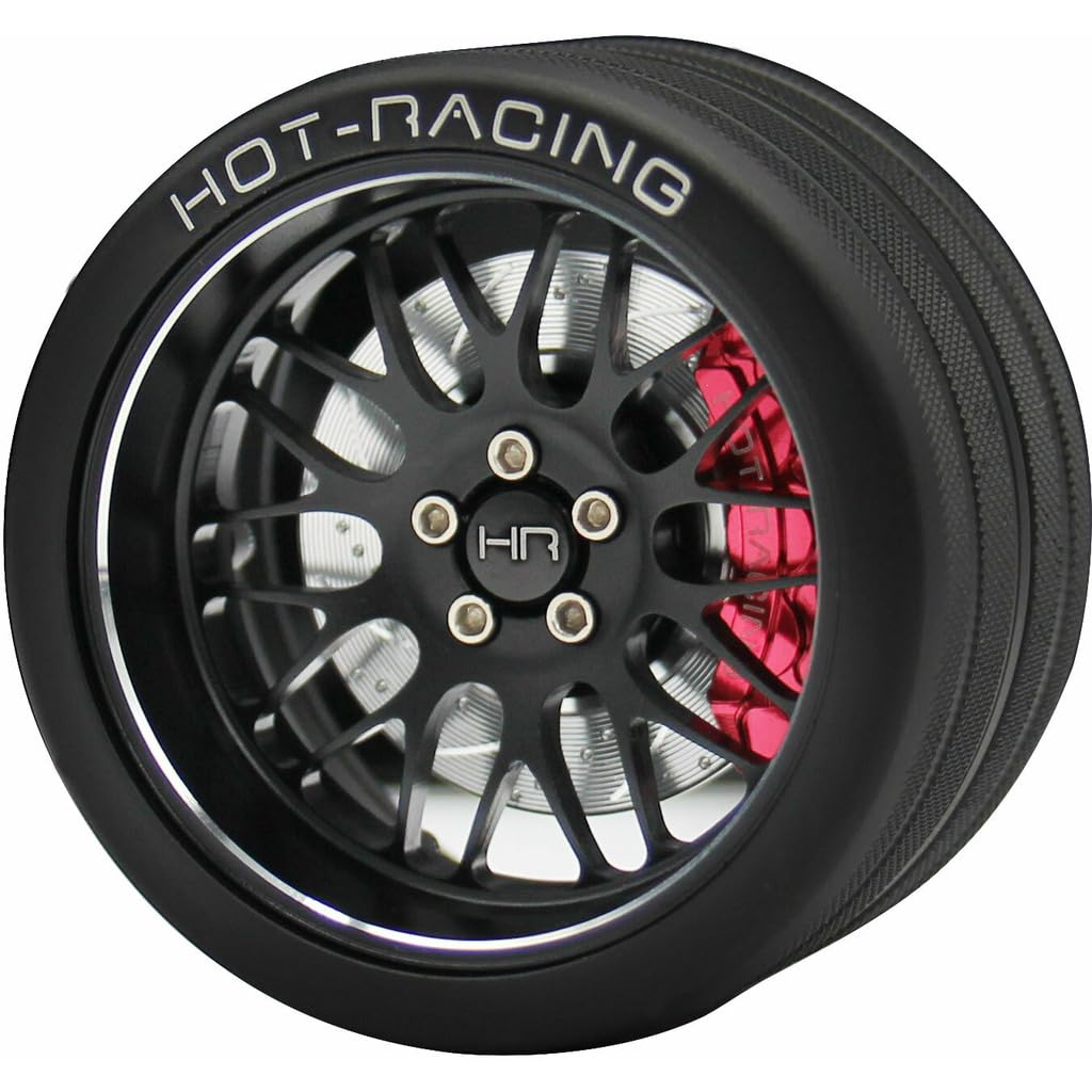 Hot Racing SW49TY01 Black 10-Y BBS 6061 Steering Wheel NB4