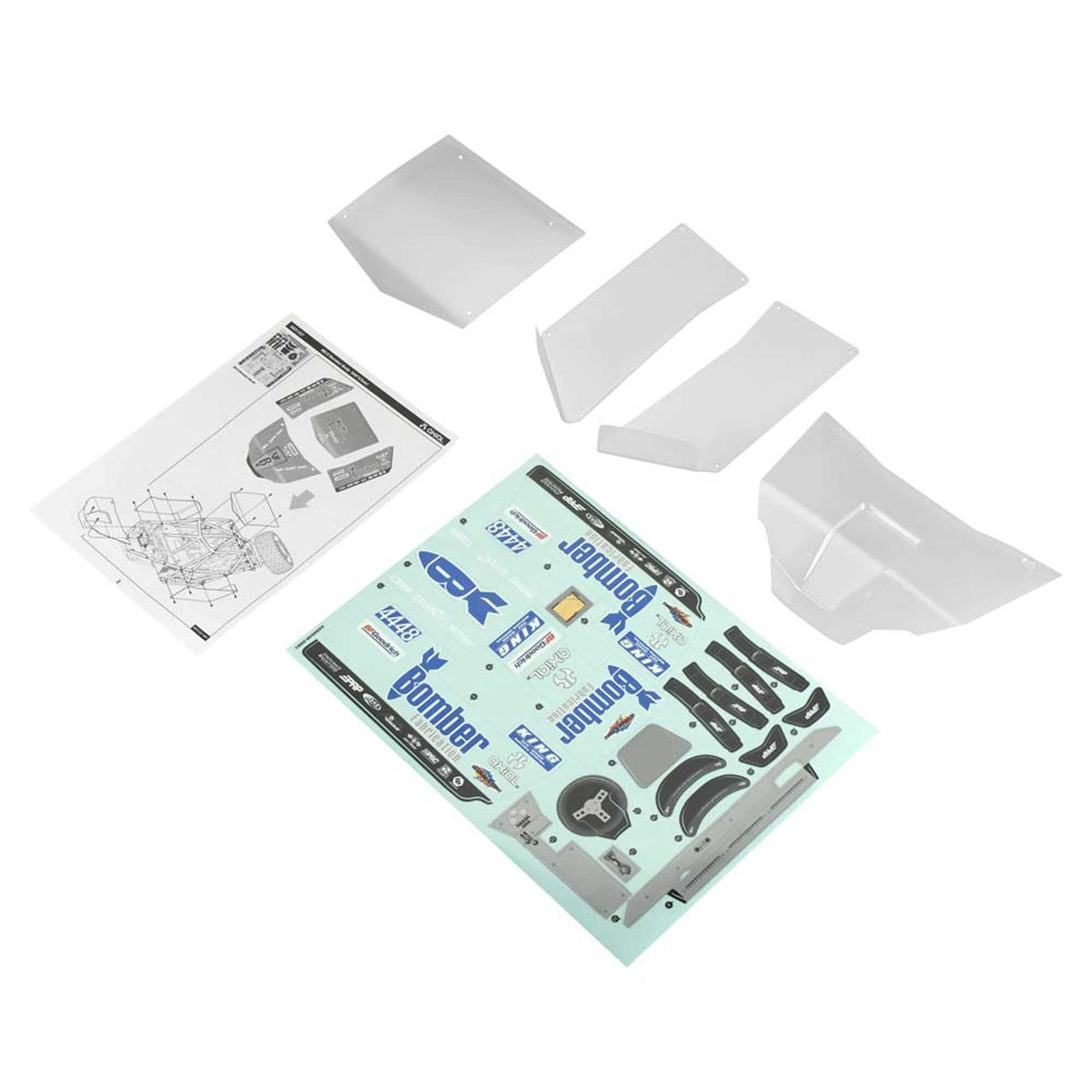 Axial AX31327 Clear Bomber Body .040: RR10 (Stock)