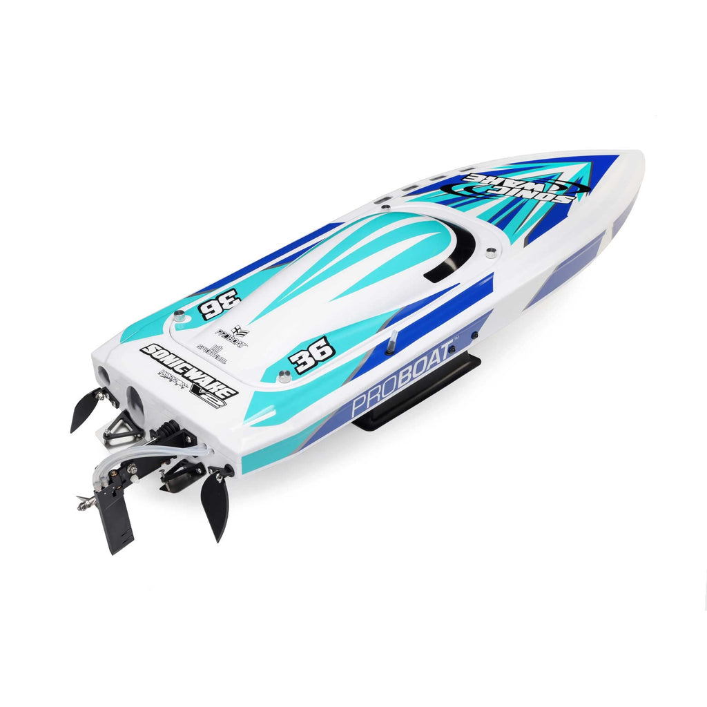 ProBoat PRB08032V2T2 Sonicwake V2 36" Brushless Deep-V Self-Righting RTR, White