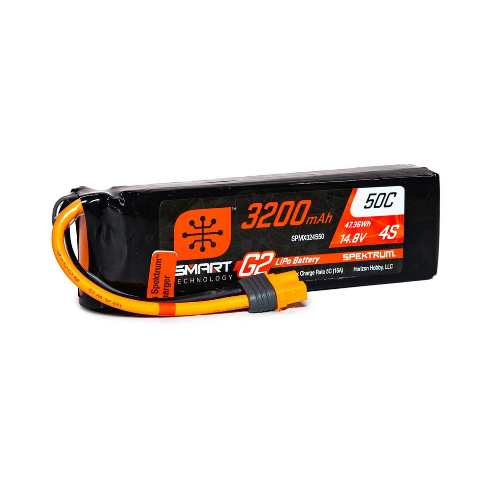 Spektrum SPMX324S50 3200mAh 4S 14.8V Smart G2 LiPo 50C; IC3