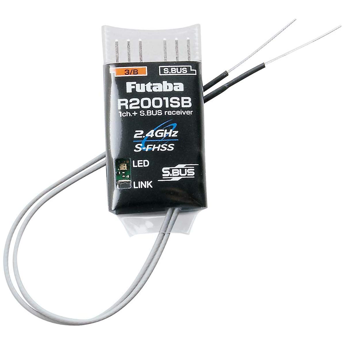 Futaba 01102243-3 R2001SB 2.4GHz S-FHSS S.Bus 1-Port Micro Receiver