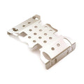 Integy C28471SILVER Metal Protection Center Skid Plate-AXI SCX10 II