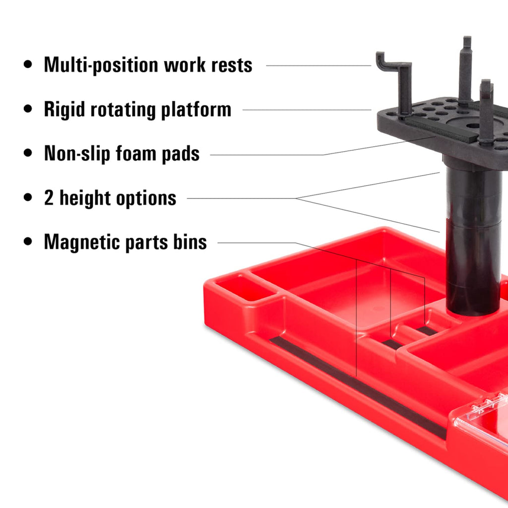 Ernst Manufacturing 180 Ultimate Hobby Stand Black & Red RC Model Work Stand