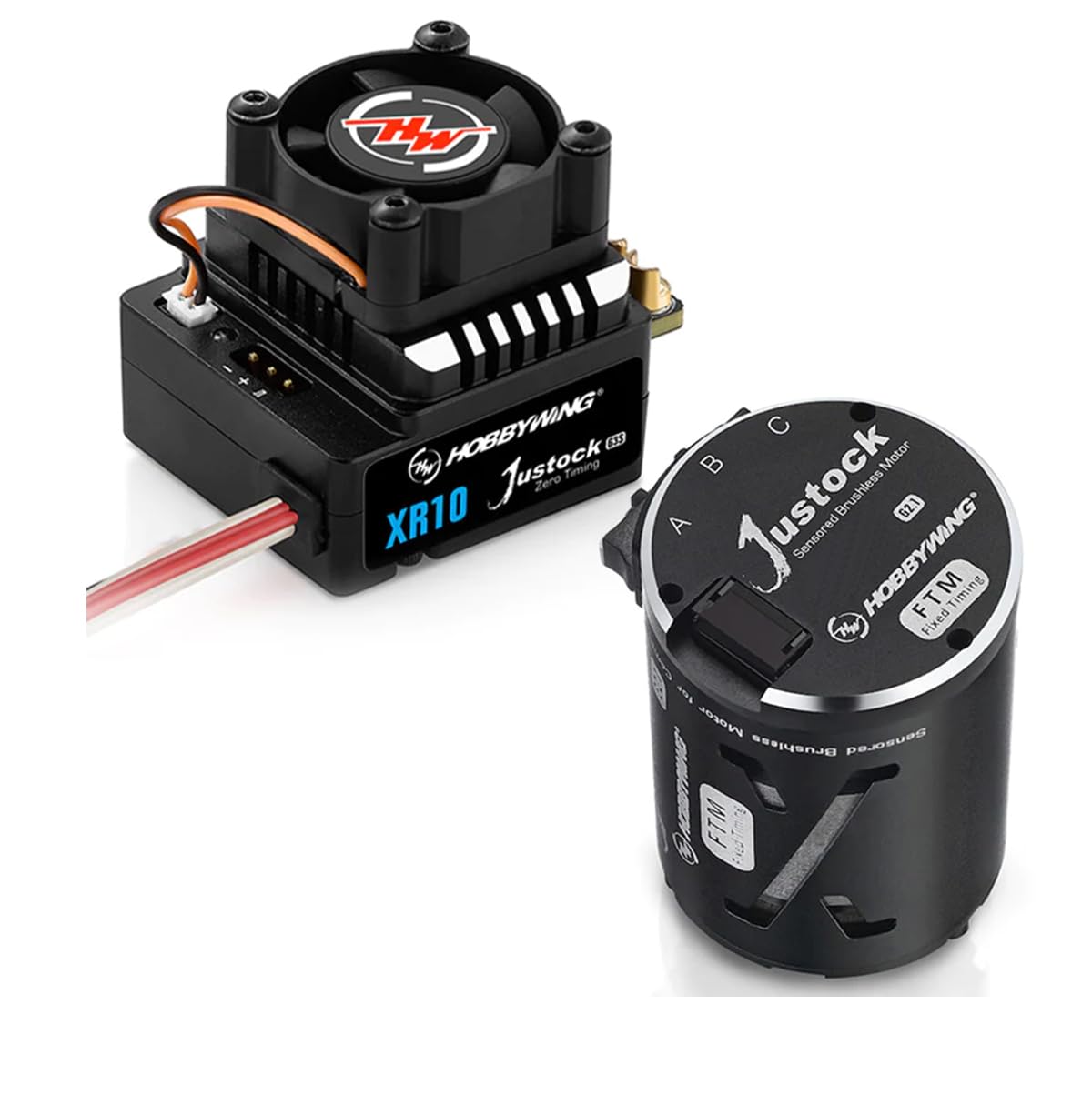 Hobbywing 38020372 Xerun XR10 Justock G3S, JS5 17.5T G2.1 Motor Combo