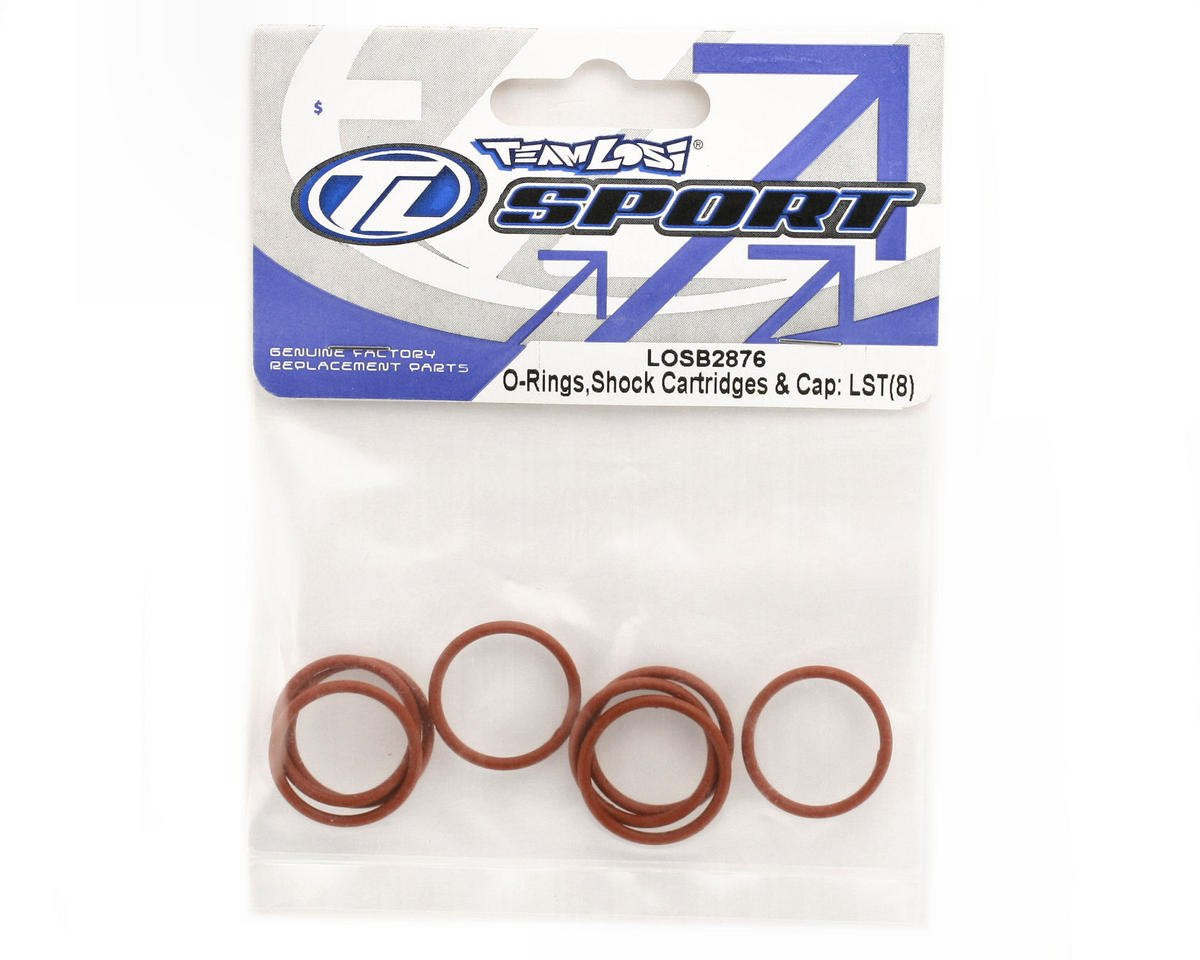 Losi LOSB2876 Shock Cart & Cap O-Rings(8): LST,LST2,AFT,Muggy,MGB
