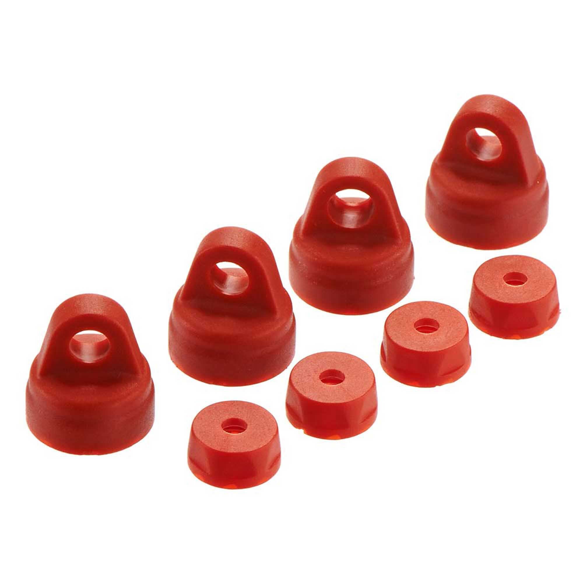 Arrma 330227 Shock Cap Set Red (4)