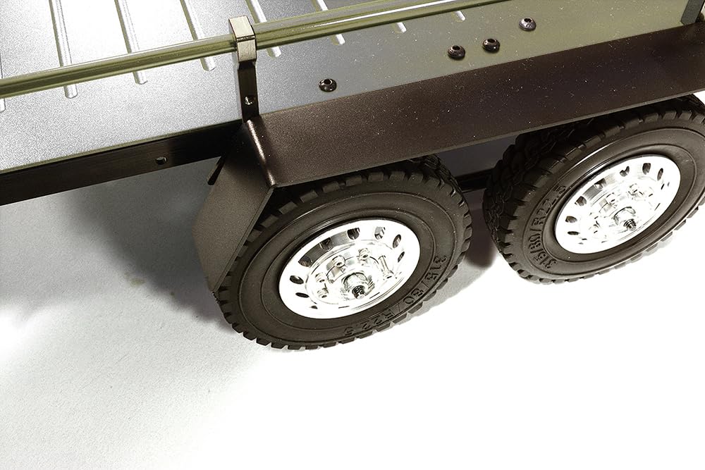 Integy C29006GUN Alloy Flatbed Dual Axle Car Trailer-1/10 RC Gun