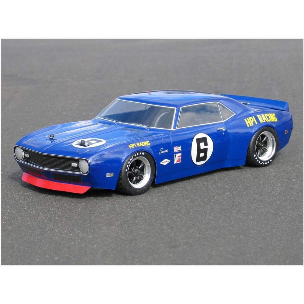 HPI Racing 118010 1968 Chevrolet Camaro Body, Clear (200/210mm) Wheelbase 255mm