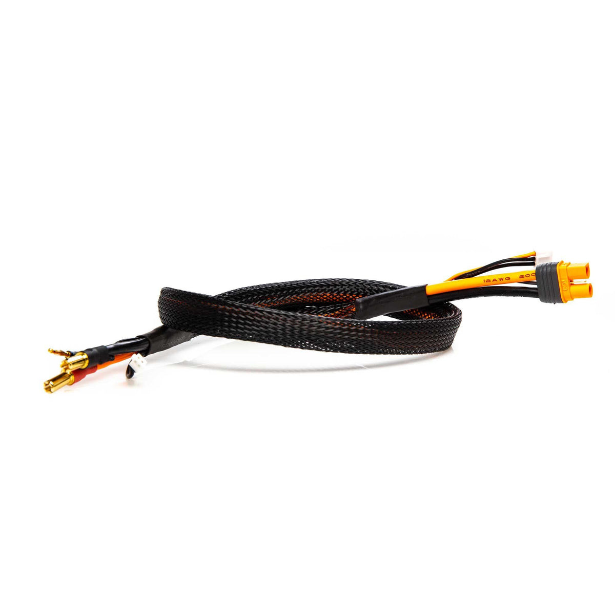 Spektrum SPMXCA316 IC3 Battery to 5mm Bullet Adapter Smart 2S 2ft