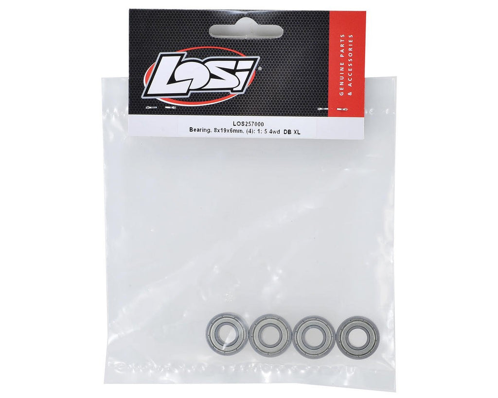 Losi LOS257000 Bearings, 8x19x6mm (4): 1: 5 4wd Desert Buggy XL
