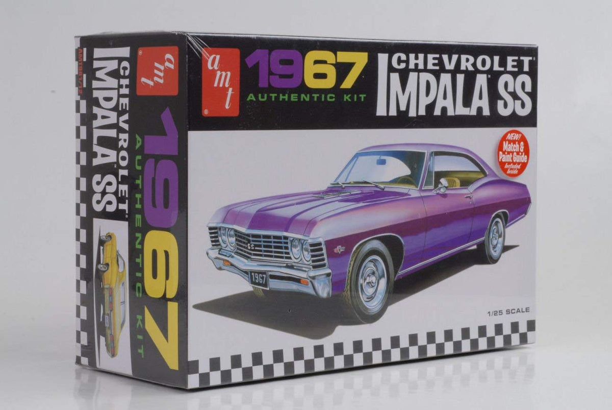 AMT 981 1/25 1967 Chevy Impala SS, Stock Model Kit