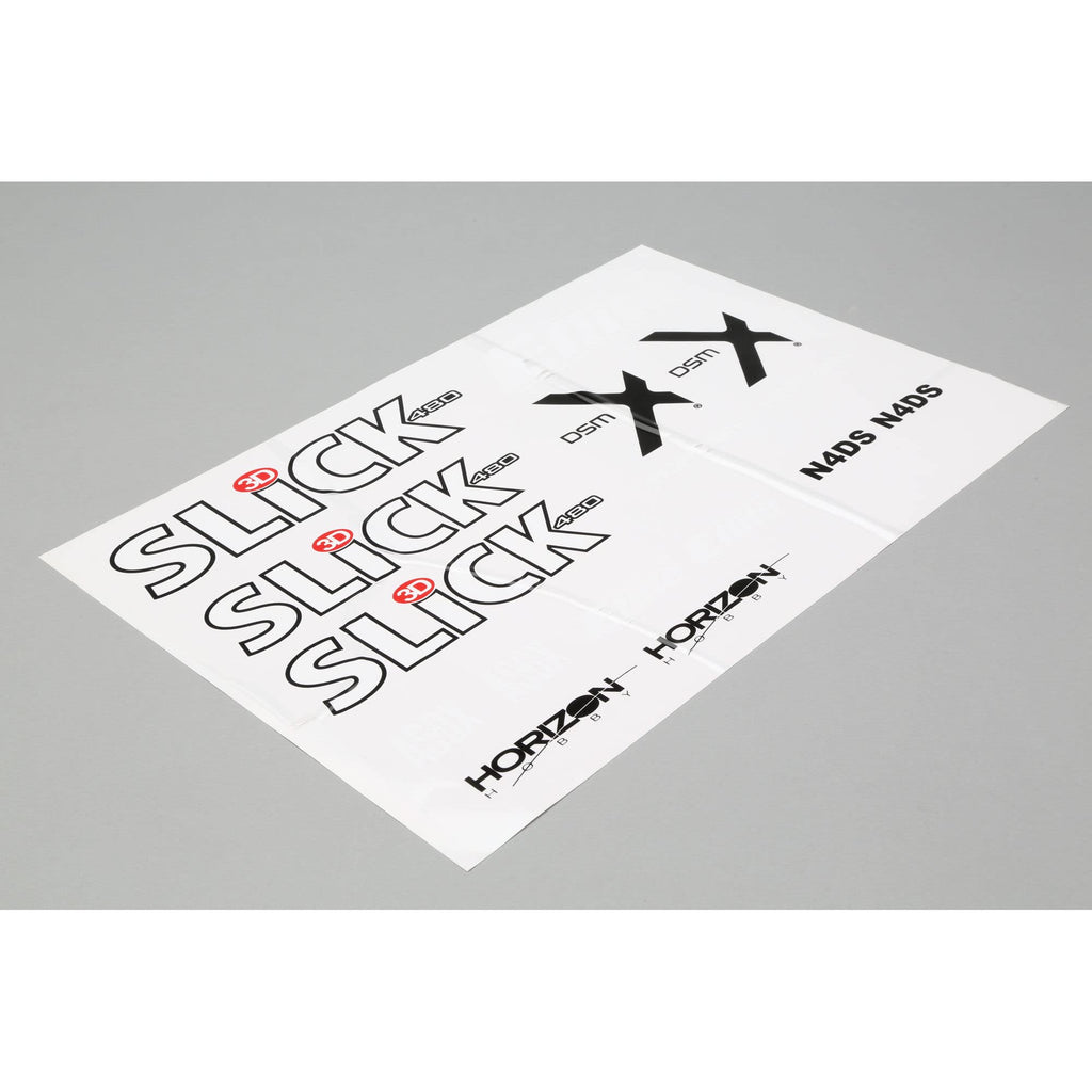 E-Flite EFL286511 Decal Sheet: Slick 3D 480 ARF