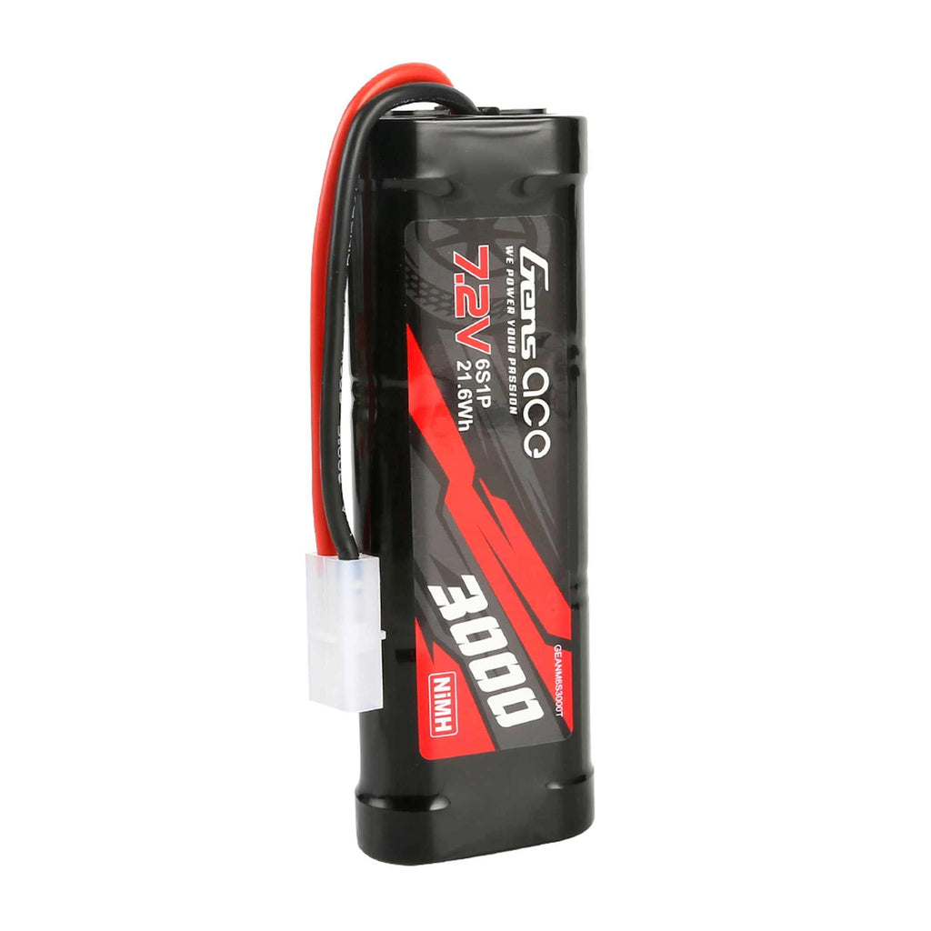 Gens Ace NM6S3000T 7.2V 3000mAh Battery, NIMH: Tamiya plug