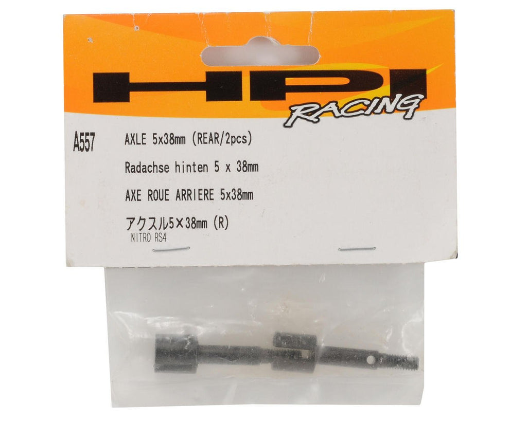 HPI Racing A557 Axle 5 X 38mm (Rear)(2pcs) Nitro 3