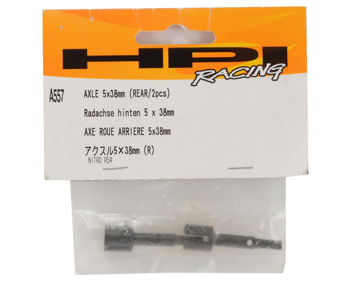 HPI Racing A557 Axle 5 X 38mm (Rear)(2pcs) Nitro 3