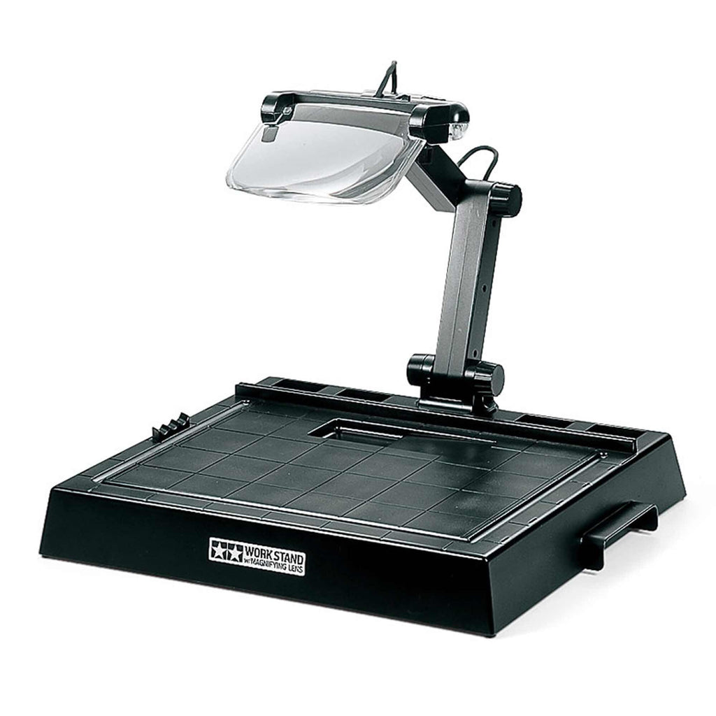 Tamiya 74064-FINAL Work Station with 2X Magnifying Lens 6 LED Model Hobby
