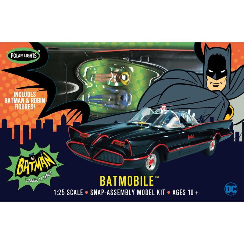 Polar Lights 965 1/25 '66 Batmobile, Snap Model Kit