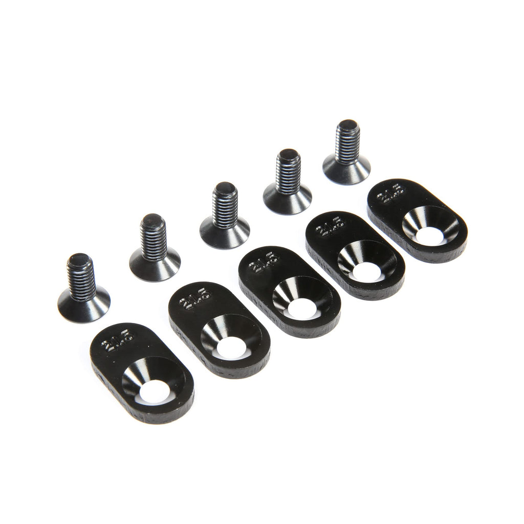 Losi LOS252106 Engine Mount Inserts & Screws, BLK, 21.5T(5): 5ive-T 2.0