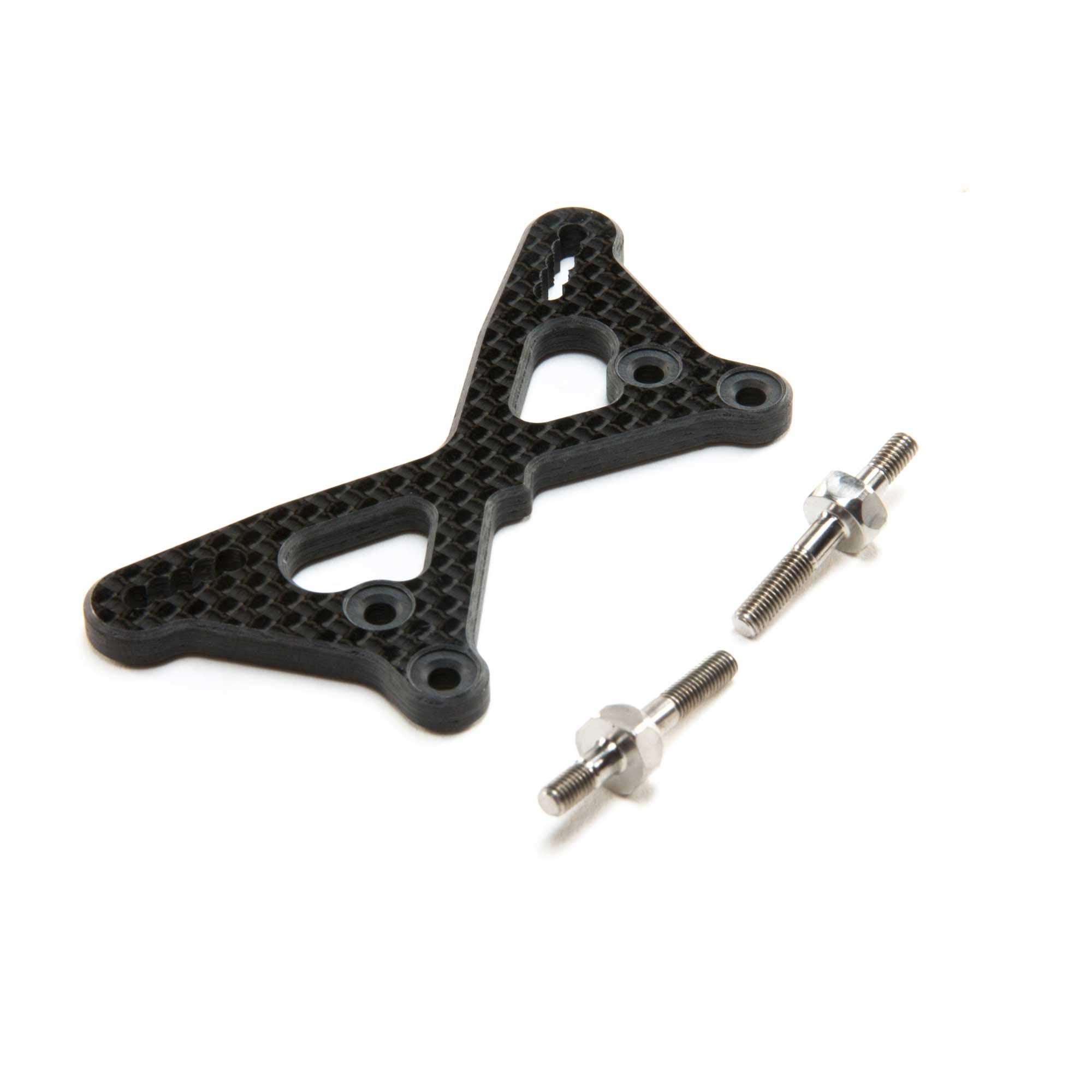 Team Losi Racing TLR334061 Carbon Front Tower +2mm w/Ti Standoffs: 22 5.0