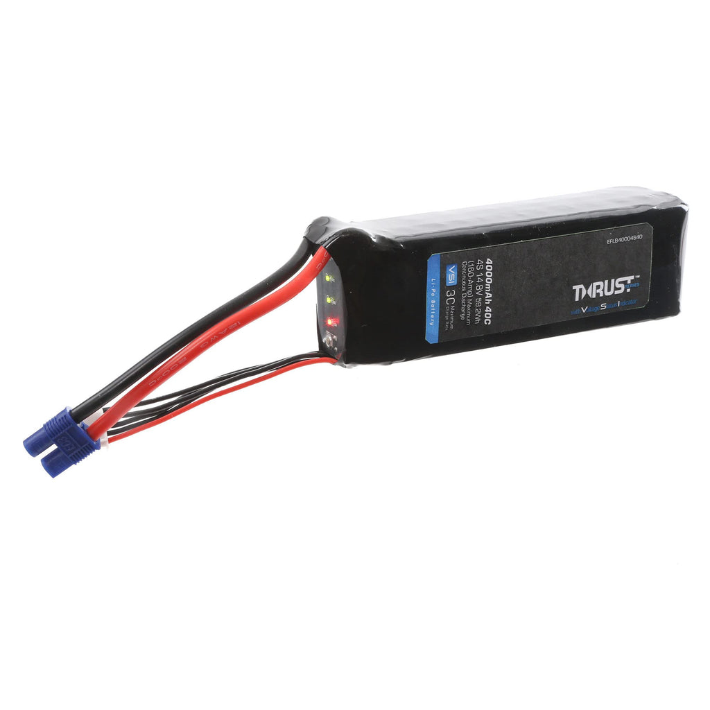 E-Flite EFLB40004S40 Thrust VSI 14.8V 4000mAh 4S 40C LiPo Battery