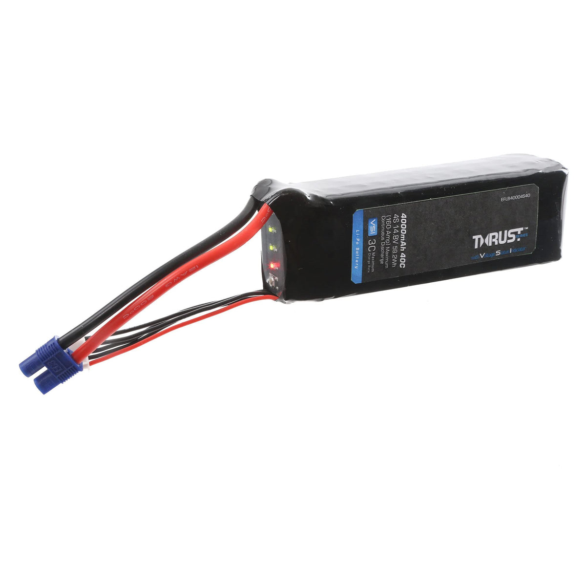 E-Flite EFLB40004S40 Thrust VSI 14.8V 4000mAh 4S 40C LiPo Battery