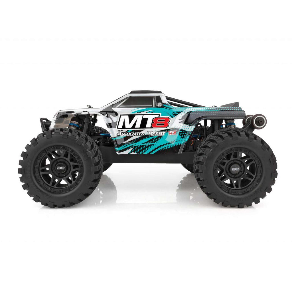 Team Associated 20521C RIVAL MT8 RTR, Teal LiPo Combo