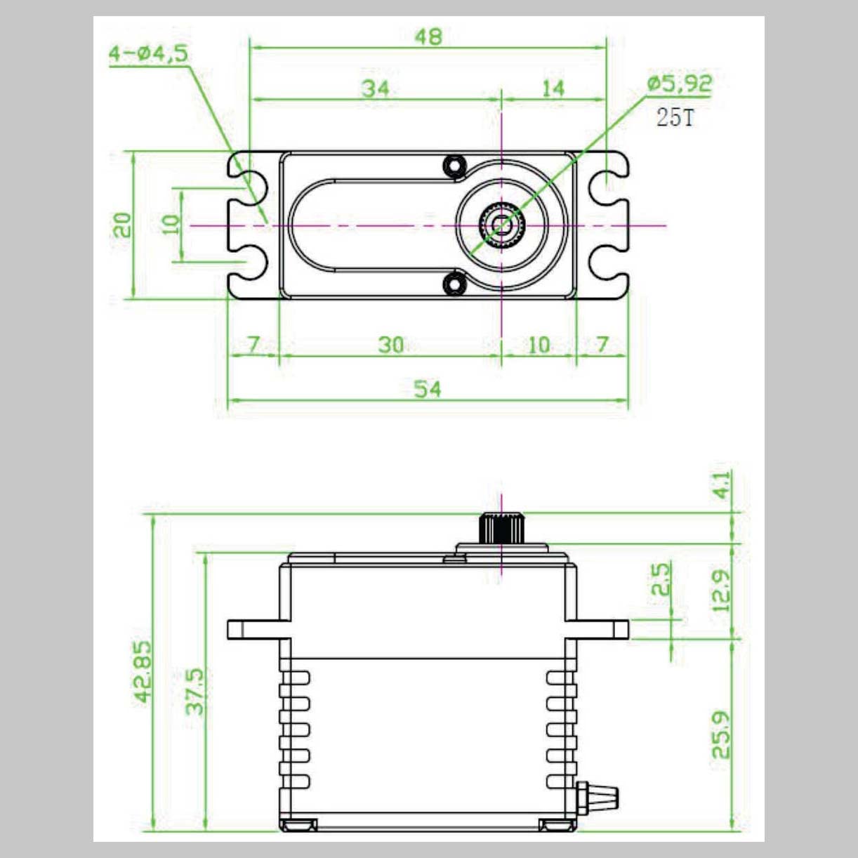 Reefs RC REEFS65 422HDV2 High Torque Digital Coreless Servo