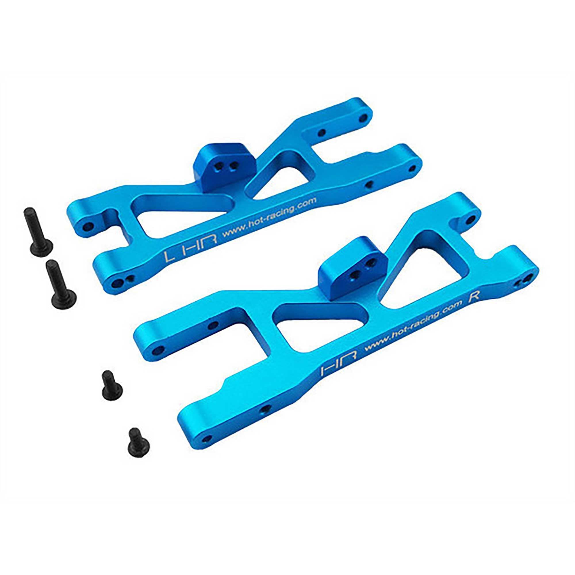 Hot Racing ECT5506 Blue Aluminum Front Arm Set: 1/10 2wd ECX