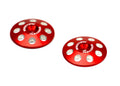 Exotek Racing 1665RED 1/8 Red XL Wing Buttons 22mm (2)
