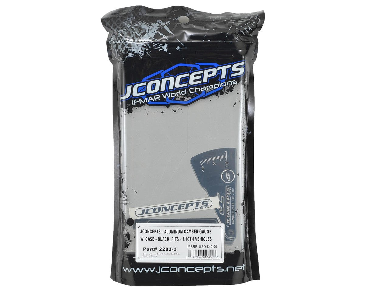 J Concepts JCO22832 ALUMINUM CAMBER GAUGE, 85MM BLACK