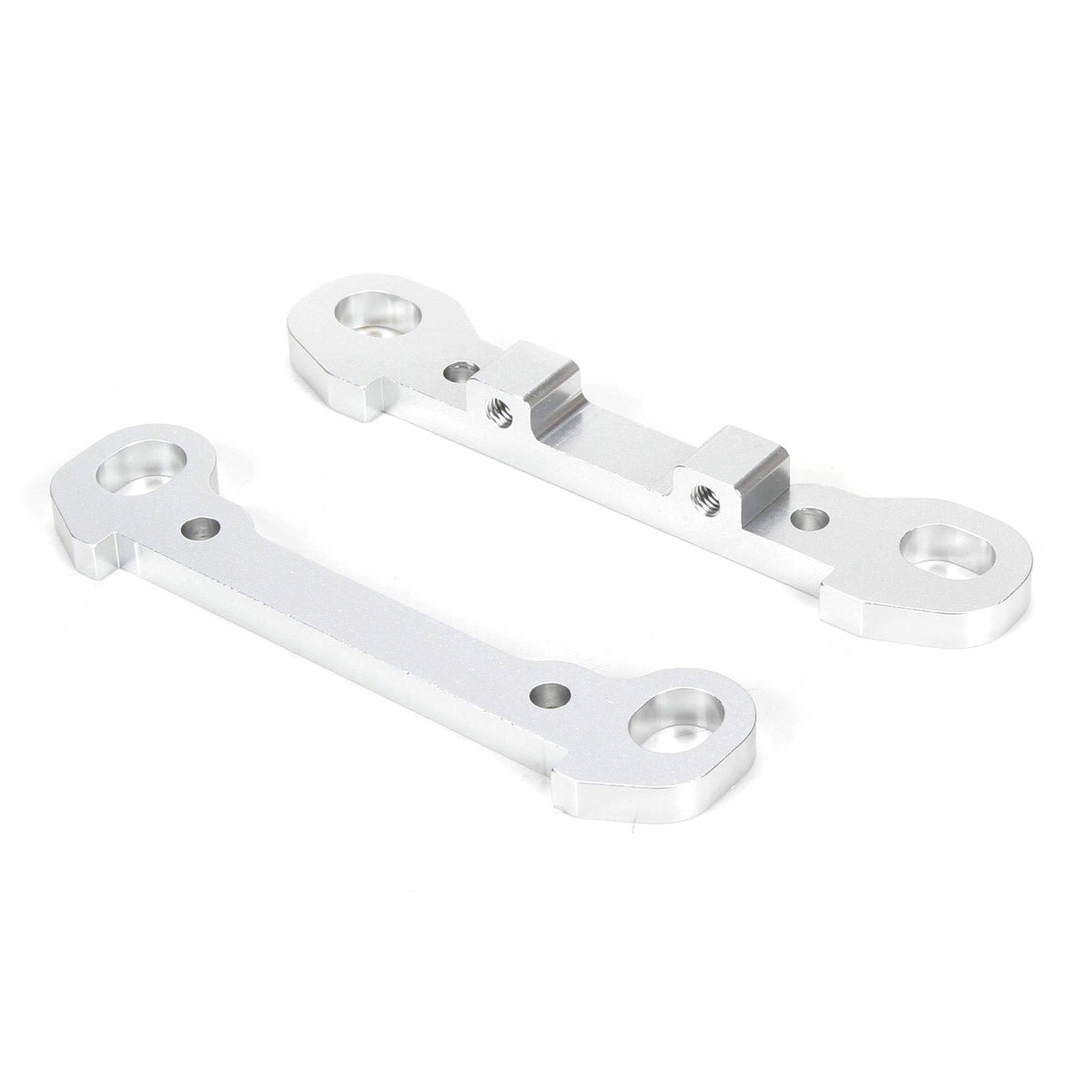 Losi LOS254029 Silver-Aluminum Rear Hinge Pin Braces(2): 1/5 Monster Truck XL
