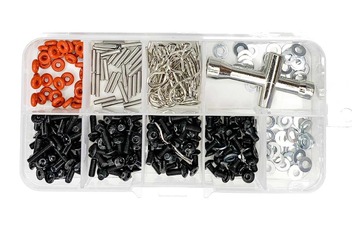 Racers Edge 3116 Screw and Parts Box Set w/Cross Wrench (161pcs)