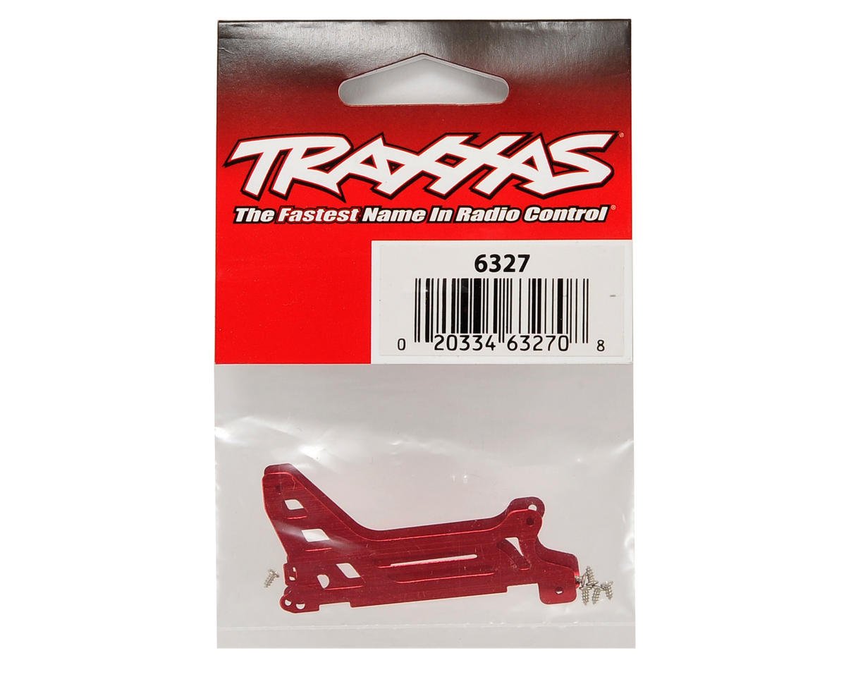 Traxxas 6327 Red Main Frame, Outer Side Plate (2): DR-1 DR1 Heli/ Helicopter