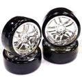 Integy C23240 Type III Complete Wheel/Tire Set Drift Racing (4)
