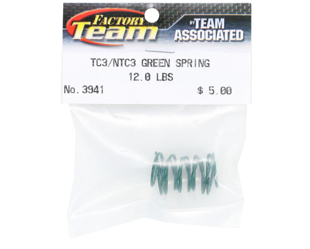 Team Associated 3941 FT Spring 12 lbs Green TC3 (2)