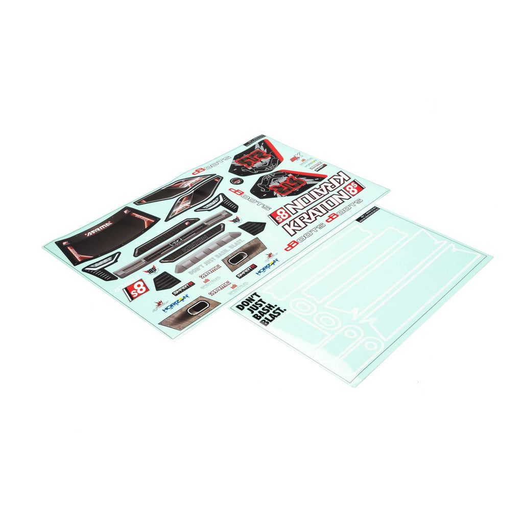 Arrma 409004 Kraton 8S Clear Bodyshell (Inc. Decals)