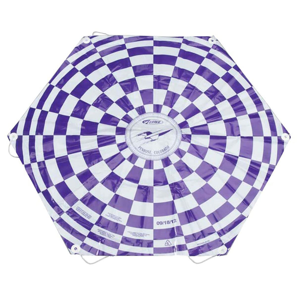 Estes 2265 15" Model Rocket Parachute Printed Preassembled Recovery