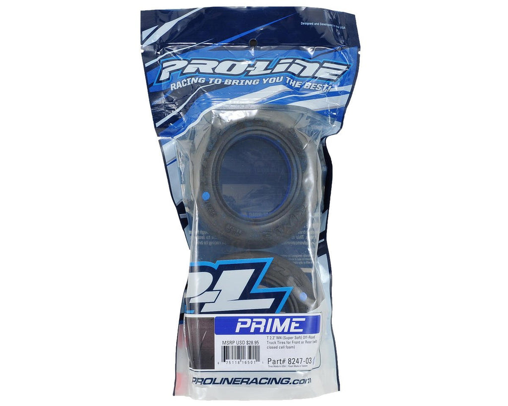 Pro-Line 8247-03 Prime T 2.2" M4 (Super Soft) Off-Road Tires(2)