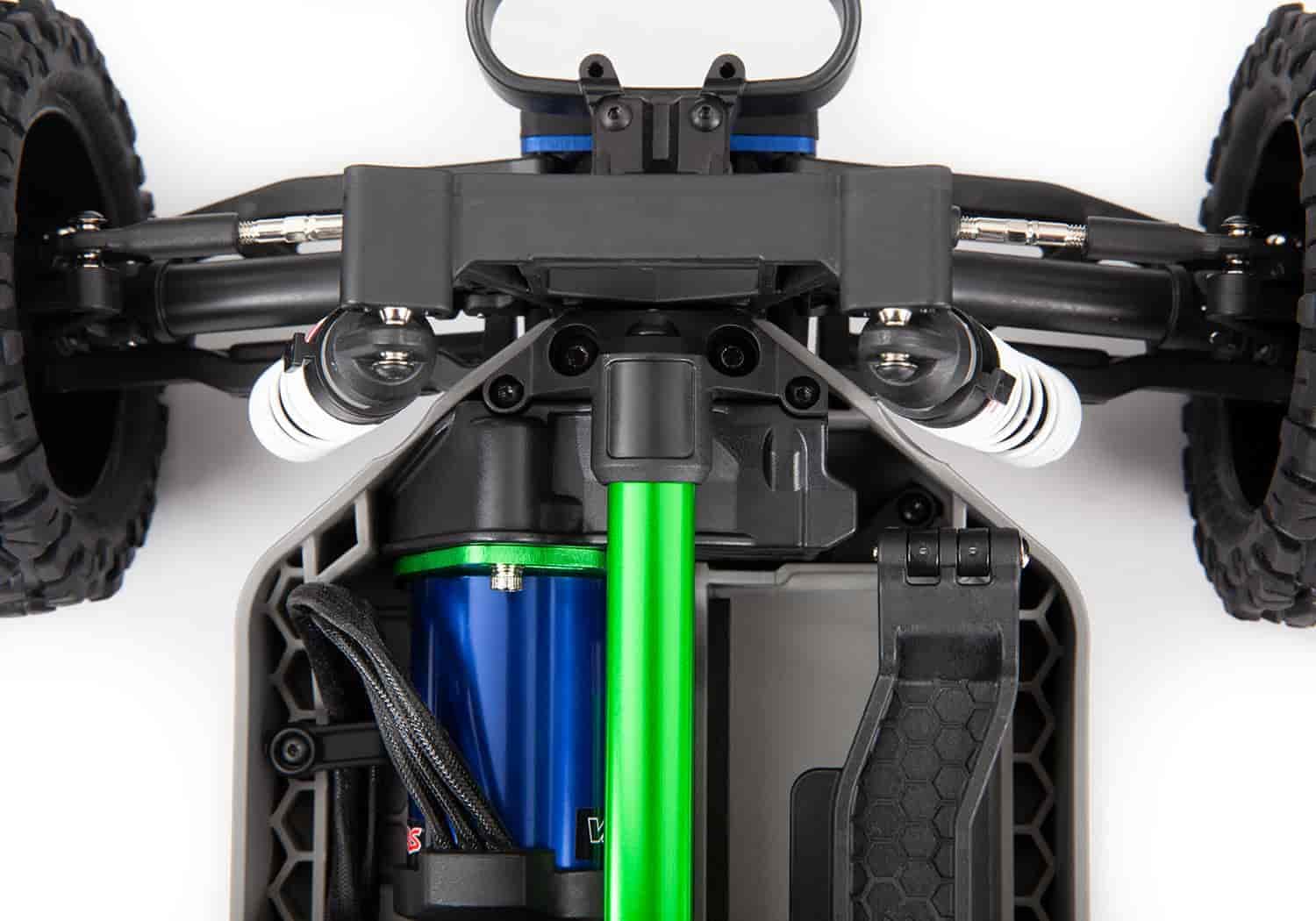 Traxxas 6730G Chassis Brace Kit, Green: Rustler 4X4 or Slash 4X4 models w/Low-CG Chassis