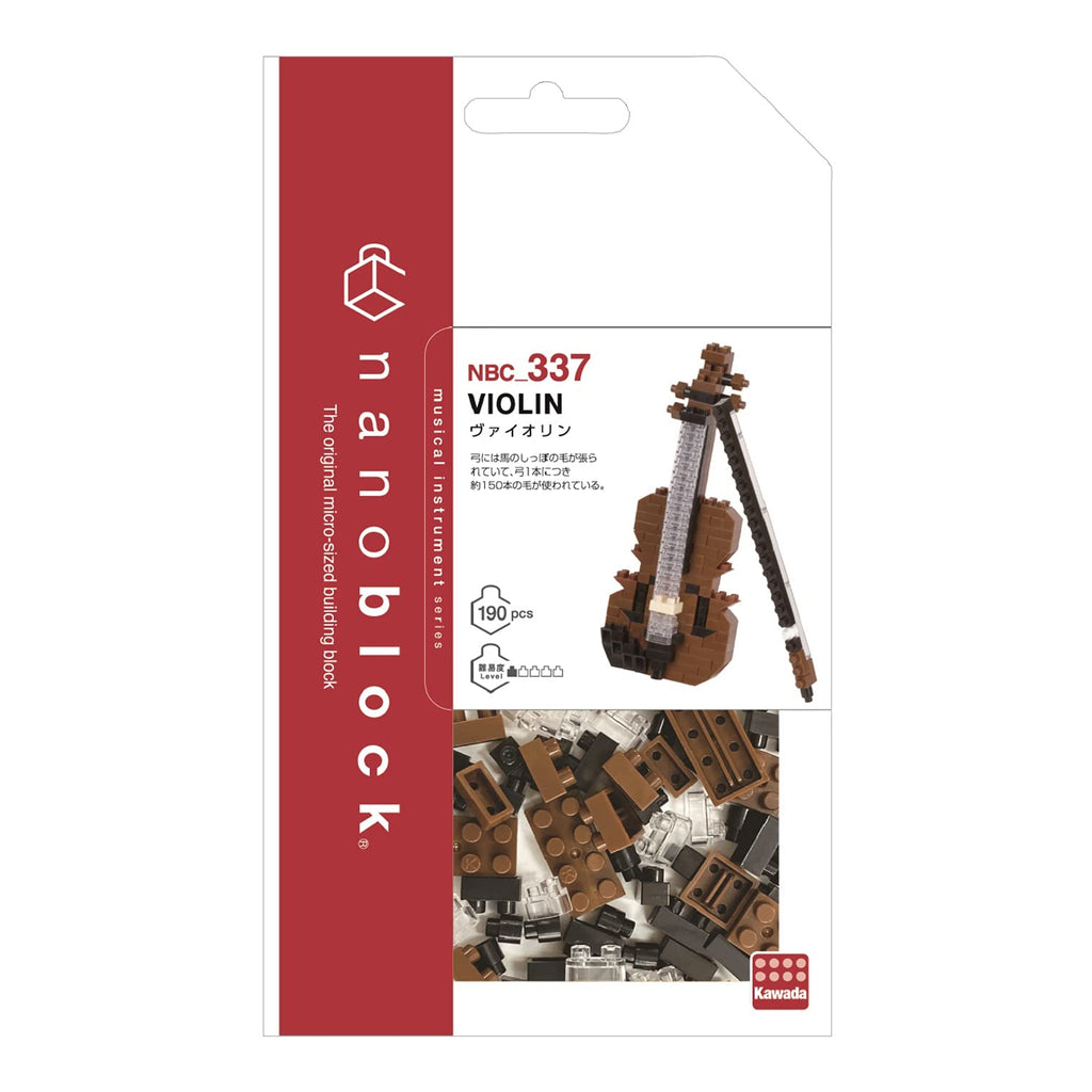 Nanoblock 22038 Violin Instruments Collection Series #337 190pc Kit