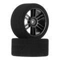 BSR F3035B Rear 30mm Nitro Touring Foam Tire, Blk Whl, 35 (2)