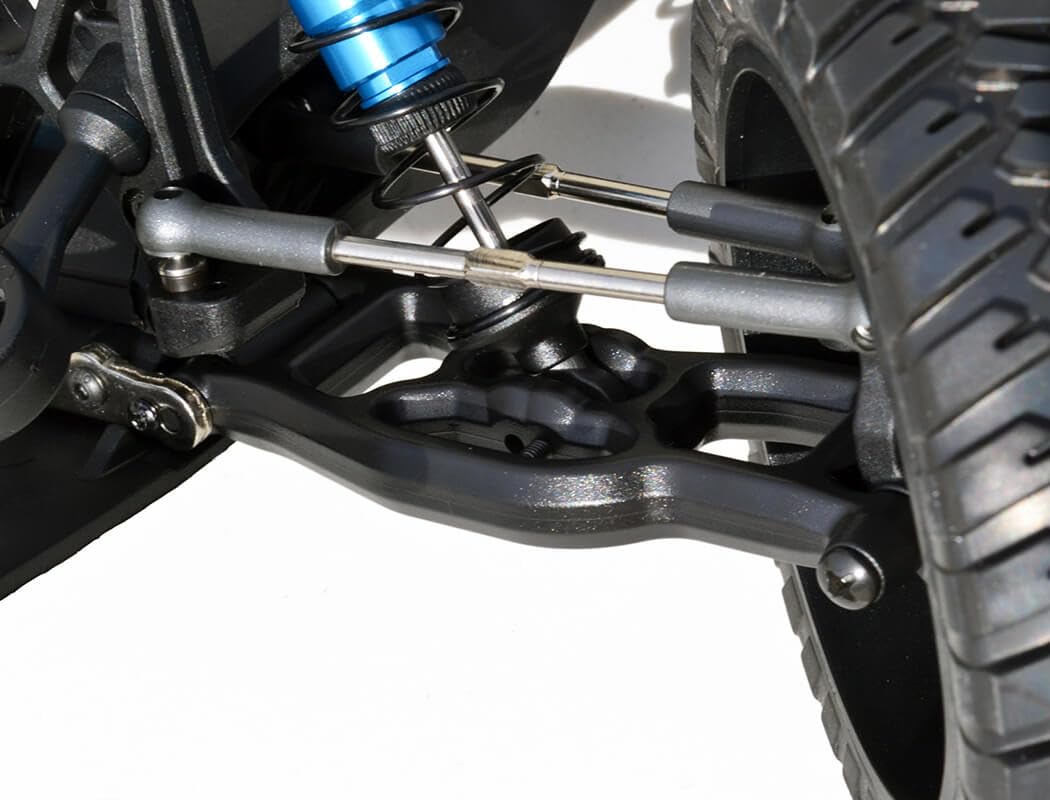 RPM 72132 Front A-Arms Black (2): Associated Pro2 SC10, Trophy Rat